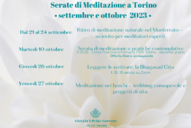 <strong>LE SERATE DI MEDITAZIONE a TORINO E ONLINE: SI RIPARTE</strong>
